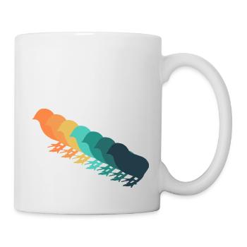 Retro-Küken - Tasse - Weiß - Rechts