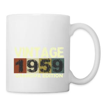Vintage Birthday retro sunset design - Mug - white - Right