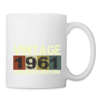 Vintage Birthday retro sunset design - Mug - white - Right
