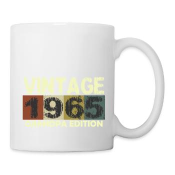 Vintage Birthday rétro sunset design - Mug blanc - blanc - Droite