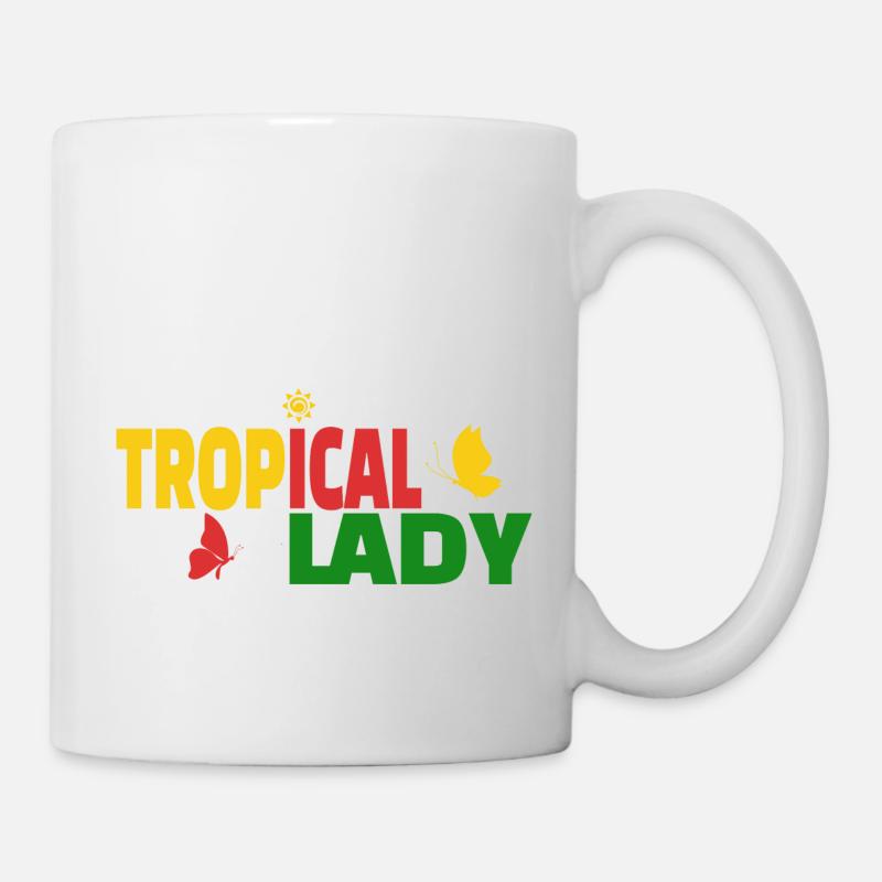 Tropical lady - Mug - white