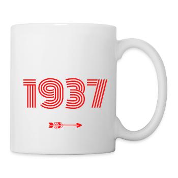 Né en 1937 - Mug blanc - blanc - Droite