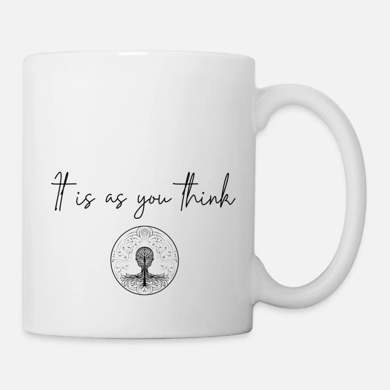C’est comme vous pensez - Mug blanc - blanc