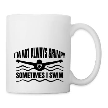 Schwimmverein Frau Schwimmen Schwimmerin Schwimmer - Tasse - Weiß - Rechts