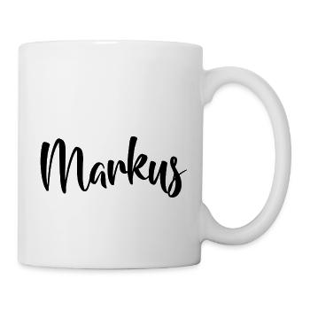 Vorname Markus - Tasse - Weiß - Rechts