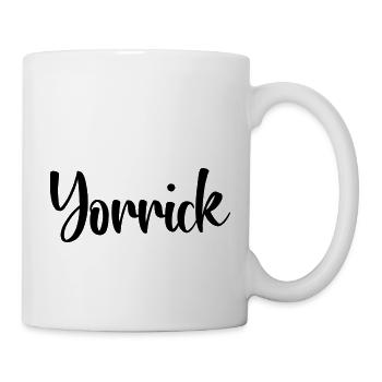 Vorname Yorrick - Tasse - Weiß - Rechts