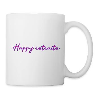 RETRAITE. RETRAITE. RETRAITEE. RETRAITE - Mug blanc - blanc - Droite