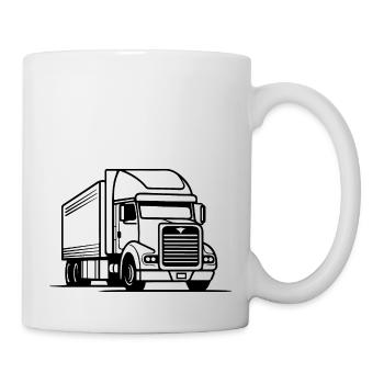 Camionneur Camion Camion - Mug blanc - blanc - Droite