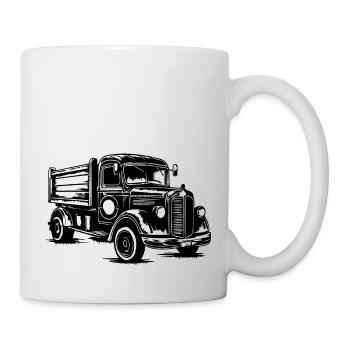Camionneur Camion Camion - Mug blanc - blanc - Droite