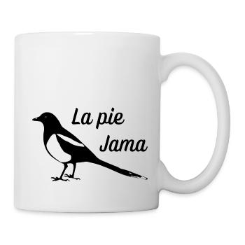 LOGO La pie Jama - Mug blanc - blanc - Droite