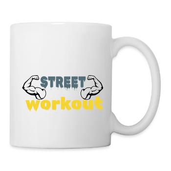 Street-Workout - Tasse - Weiß - Rechts
