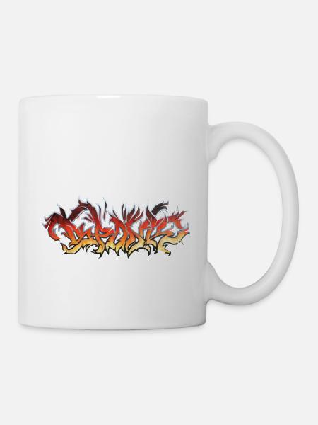 FIRE Graffiti - Tasse - Weiß