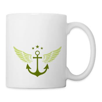 Ailes d’ancrage - Mug blanc - blanc - Droite