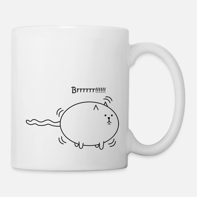 Lustige Katze - Tasse - Weiß