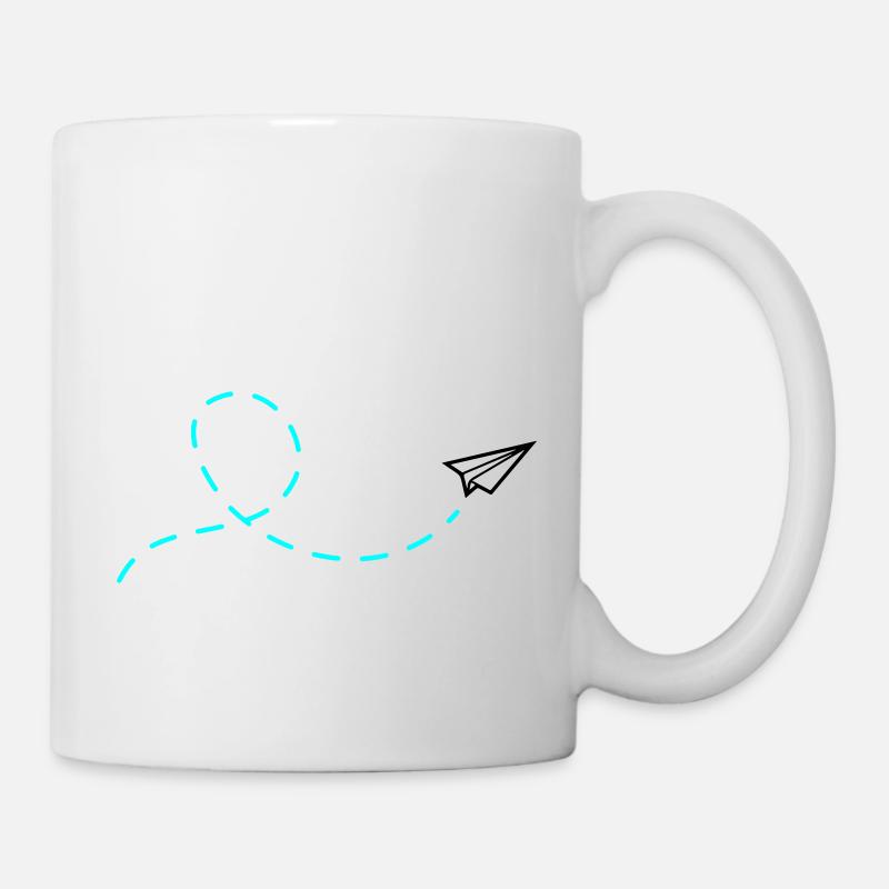 Papierflieger - Tasse - Weiß