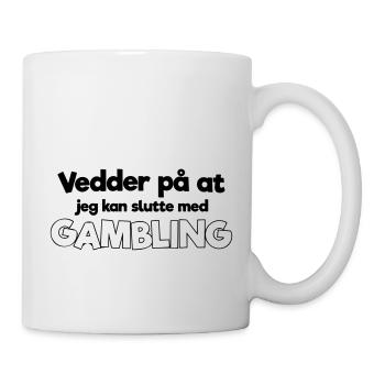 Ich wette, ich kann mit dem Spielen aufhören - Tasse - Weiß - Rechts