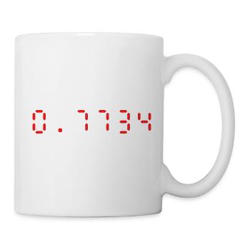 LED Calculator Hello | 0.7734 - Mug - white - Right