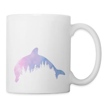 Walddelfin - Tasse - Weiß - Rechts