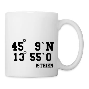 Istrien Kroatien Balkan Adria Urlaub Idee - Tasse - Weiß - Rechts