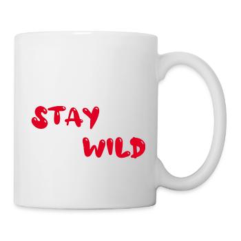 stay wild - Tasse - Weiß - Rechts