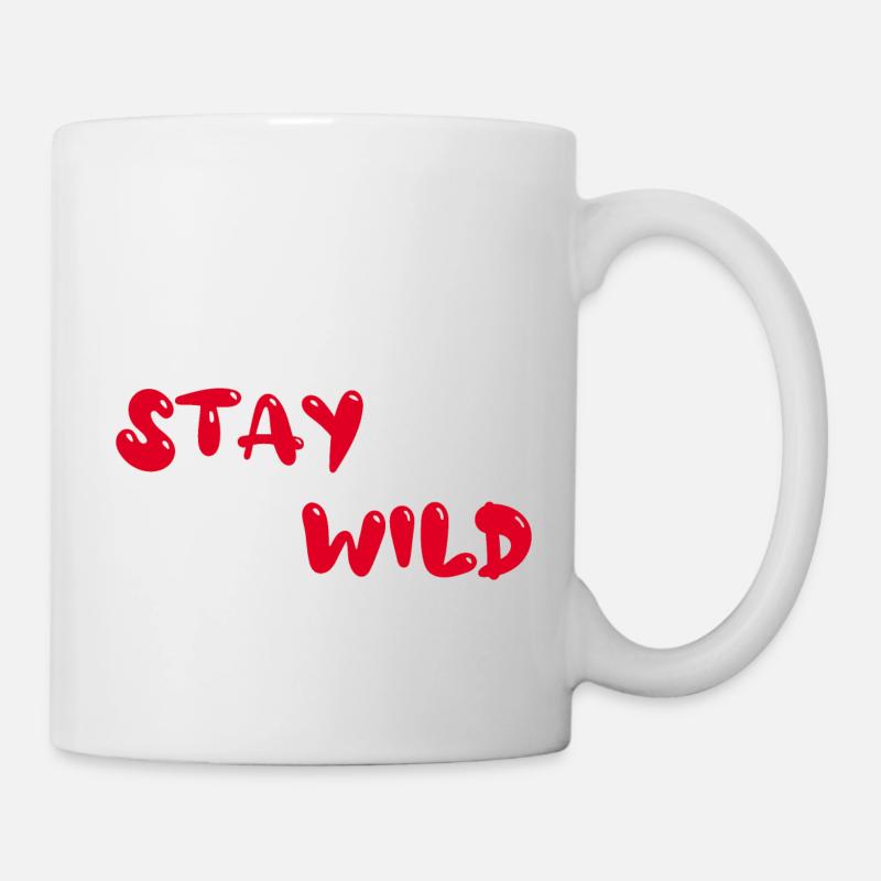 Restez sauvage - Mug blanc - blanc