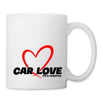 Car Love - Its a Lifestyle - Tasse - Weiß - Rechts
