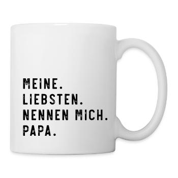 Meine Liebsten Papa - Tasse - Weiß - Rechts