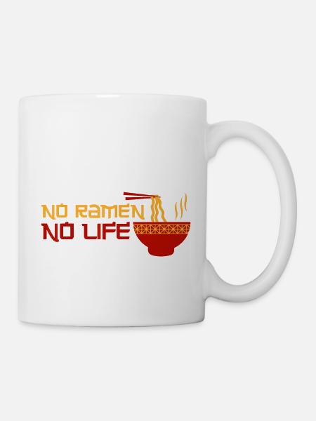 Ramen Noodle - No Ramen No Life - Mug - white
