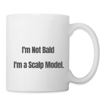 Je ne suis pas chauve, je suis un Scalpmodel - Mug blanc - blanc - Droite
