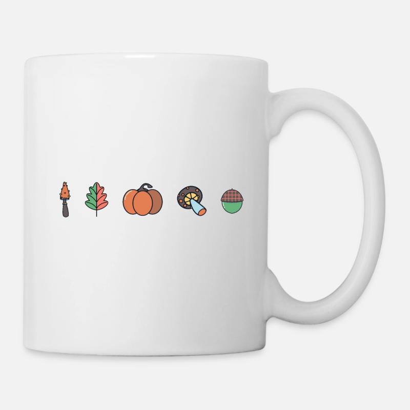 Herbstliches Design #3 - Tasse - Weiß