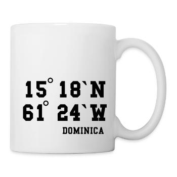 Dominica Karibik Insel Urlaub Idee - Tasse - Weiß - Rechts