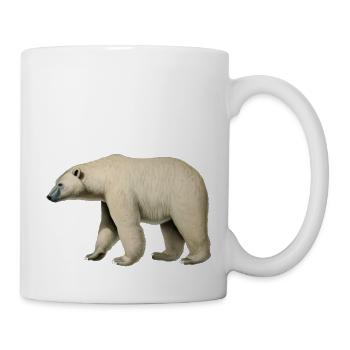 Greetings from a friendly polar bear - Mug - white - Right