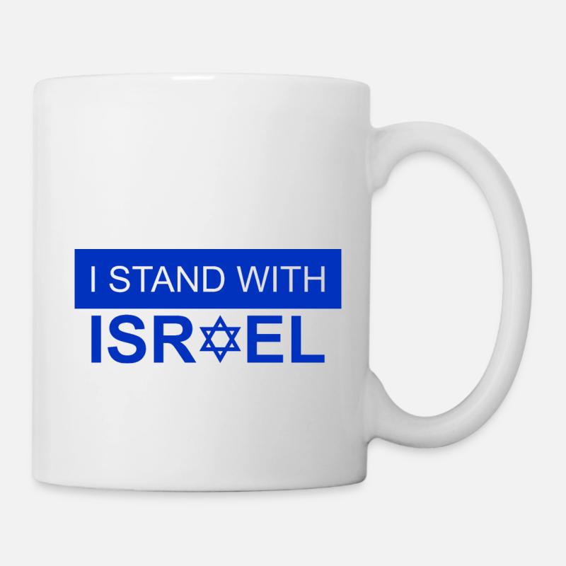 I Stand With Israel - Tasse - Weiß