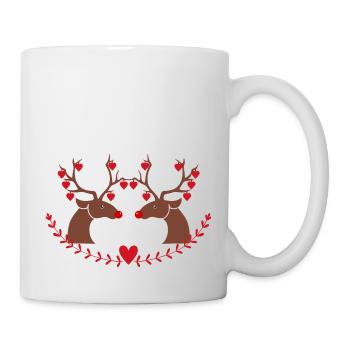 Happy holidays - Tasse - Weiß - Rechts