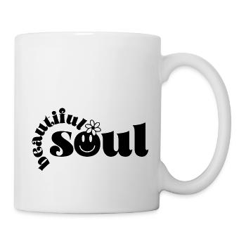 beautiful soul / belle âme peace and love - Mug - white - Right