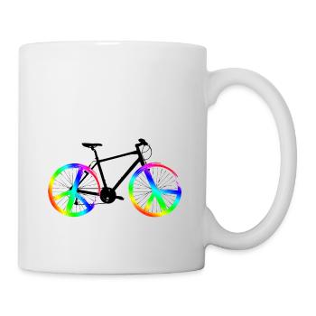 Peace bike - Mug - white - Right