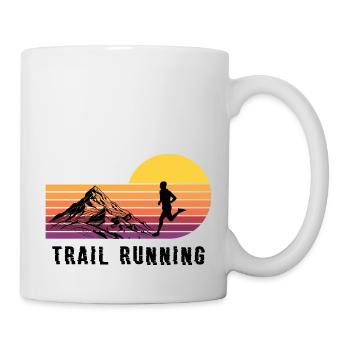 Trail Run Ultra Running Berg Trekking - Tasse - Weiß - Rechts