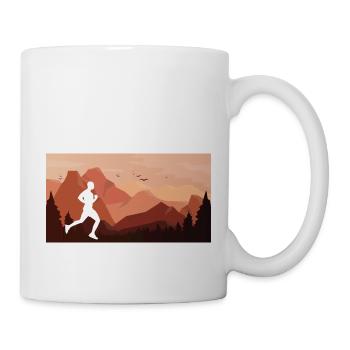 Trail Run Ultra Running Mountain Trekking Running - Mug - white - Right