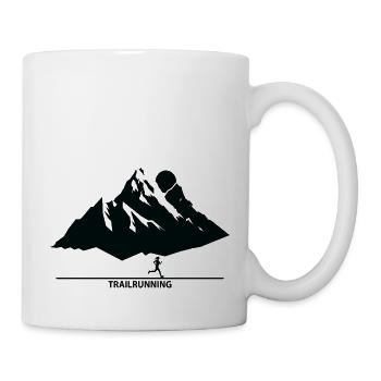 Trail Run Ultra Trail Running Montagne Trekking Course à pied - Mug blanc - blanc - Droite
