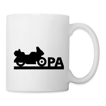 Opa Polizist Polizei Großvater Geschenkidee - Tasse - Weiß - Rechts