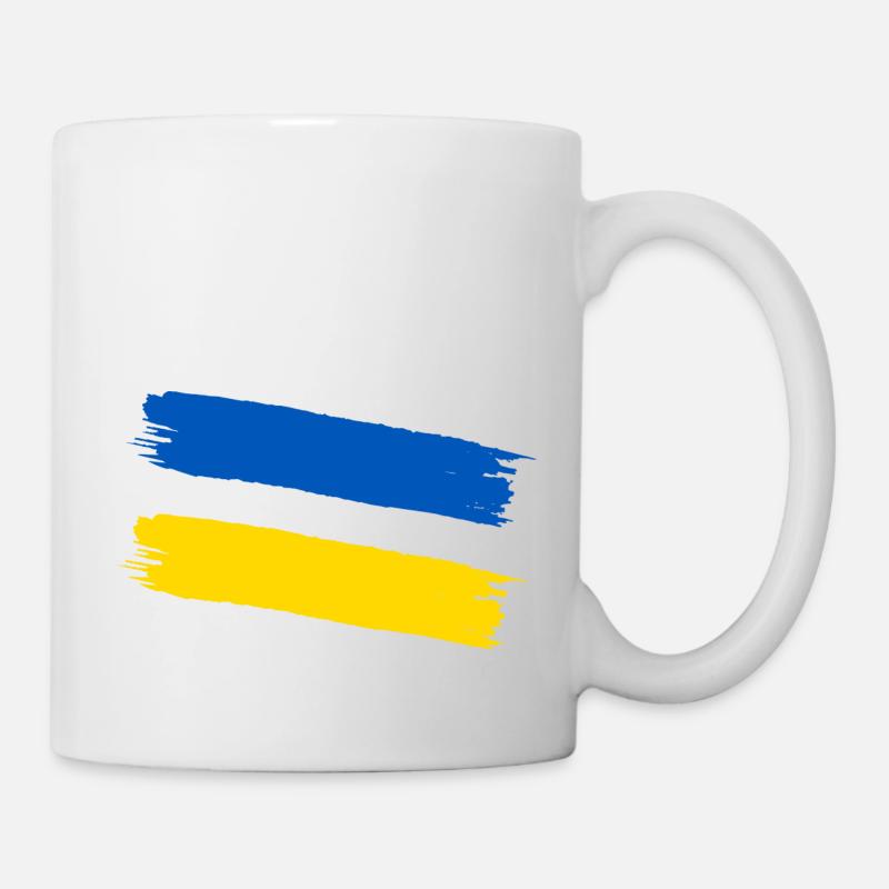 Unterstütze die Ukraine - Tasse - Weiß