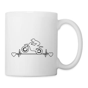 Motorcycle Fan Motorcycle Motorcross Motorcyclist - Mug - white - Right