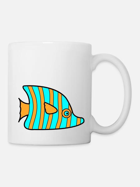 poisson - Mug blanc - blanc