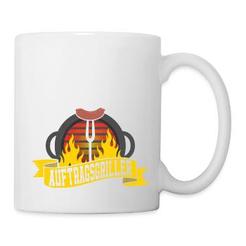 Auftragsgriller BBQ Griller Grillen - Tasse - Weiß - Rechts
