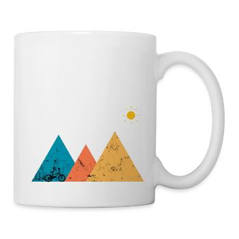 Mountain Biking Forms - Mug - white - Right
