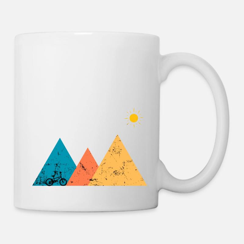 Vélo montagne formes - Mug blanc - blanc