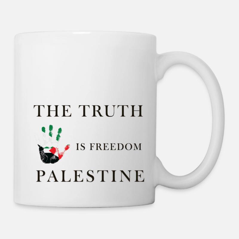 La vérité, c’est la liberté - Palestine - Mug blanc - blanc