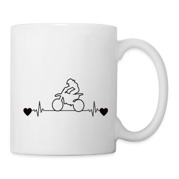 Motorcycle Motorcyclist Motorcross Motorcycle Fan - Mug - white - Right