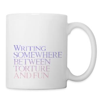 Writing, Somewhere Between Torture And Fun 3 - Mug - white - Right