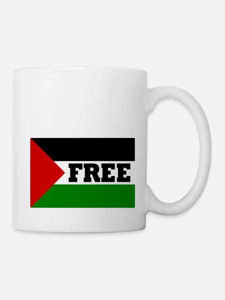Free palestine - Mug blanc - blanc